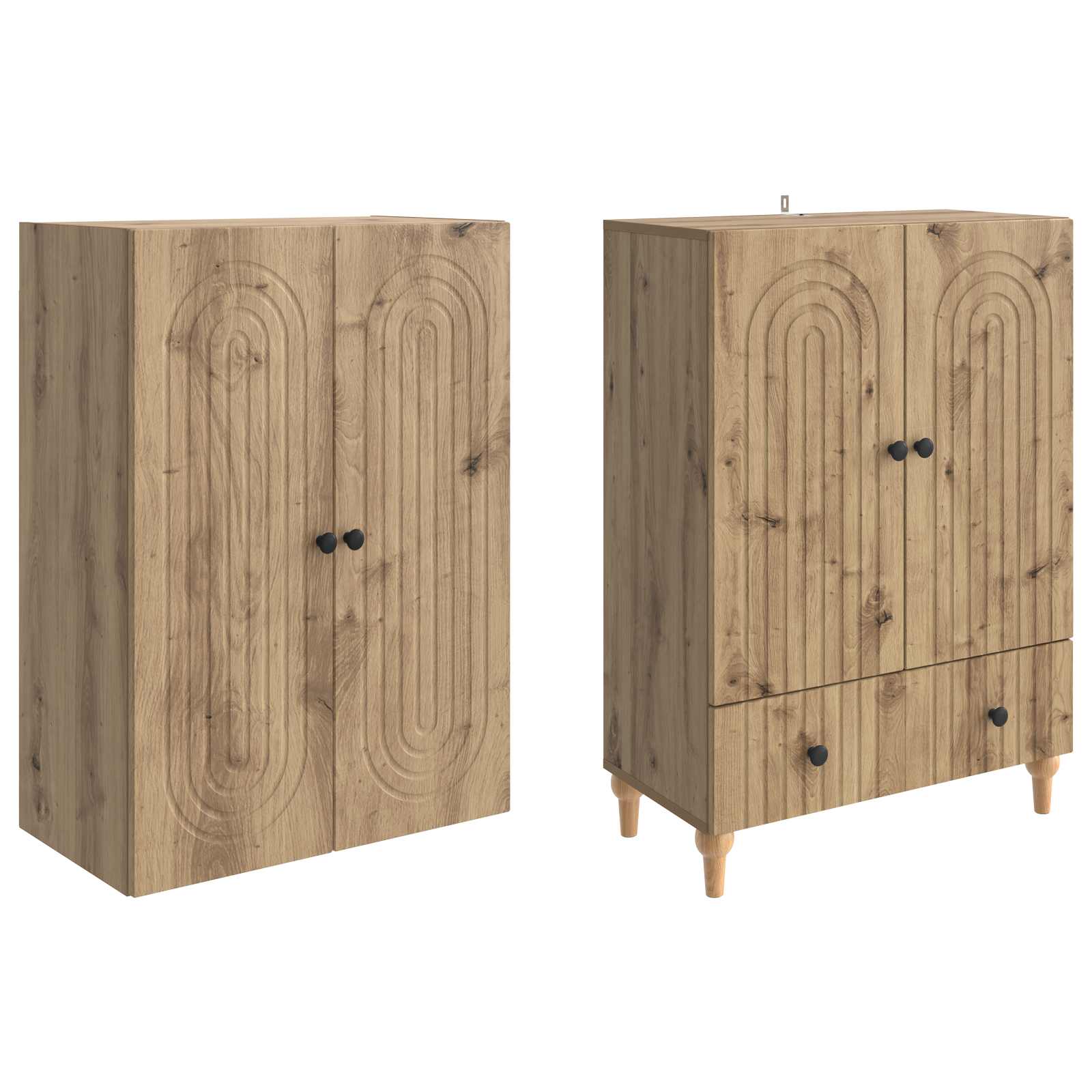 Kapi Komplekt 2 pcs 66 x 34,5 x 95 cm Tehispuit 3 Kõik vajalik sinu aeda ja koju! Kapi Komplekt 2 pcs 66 x 34,5 x 95 cm Tehispuit - Image 3