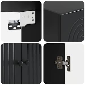 Sada skříněk 2 pcs 66 x 34,5 x 90 cm Kompozitní dřevo - obrázek 7