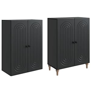 Sada skříněk 2 pcs 66 x 34,5 x 90 cm Kompozitní dřevo - obrázek 3
