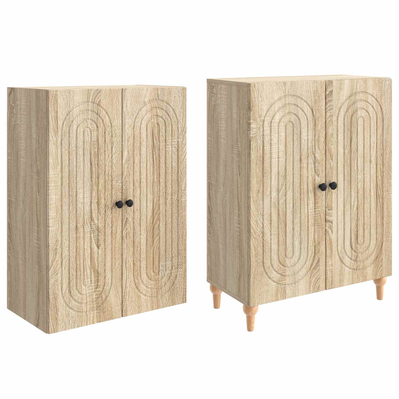 Комплект шкафове 2 pcs 66 x 34,5 x 90 см Инженерна дървесина – изображение 3