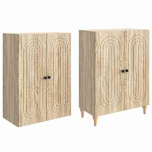 Sada skříněk 2 pcs 66 x 34,5 x 90 cm Kompozitní dřevo - obrázek 3