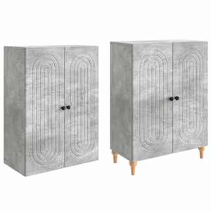 Sada skříněk 2 pcs 66 x 34,5 x 90 cm Kompozitní dřevo - obrázek 3
