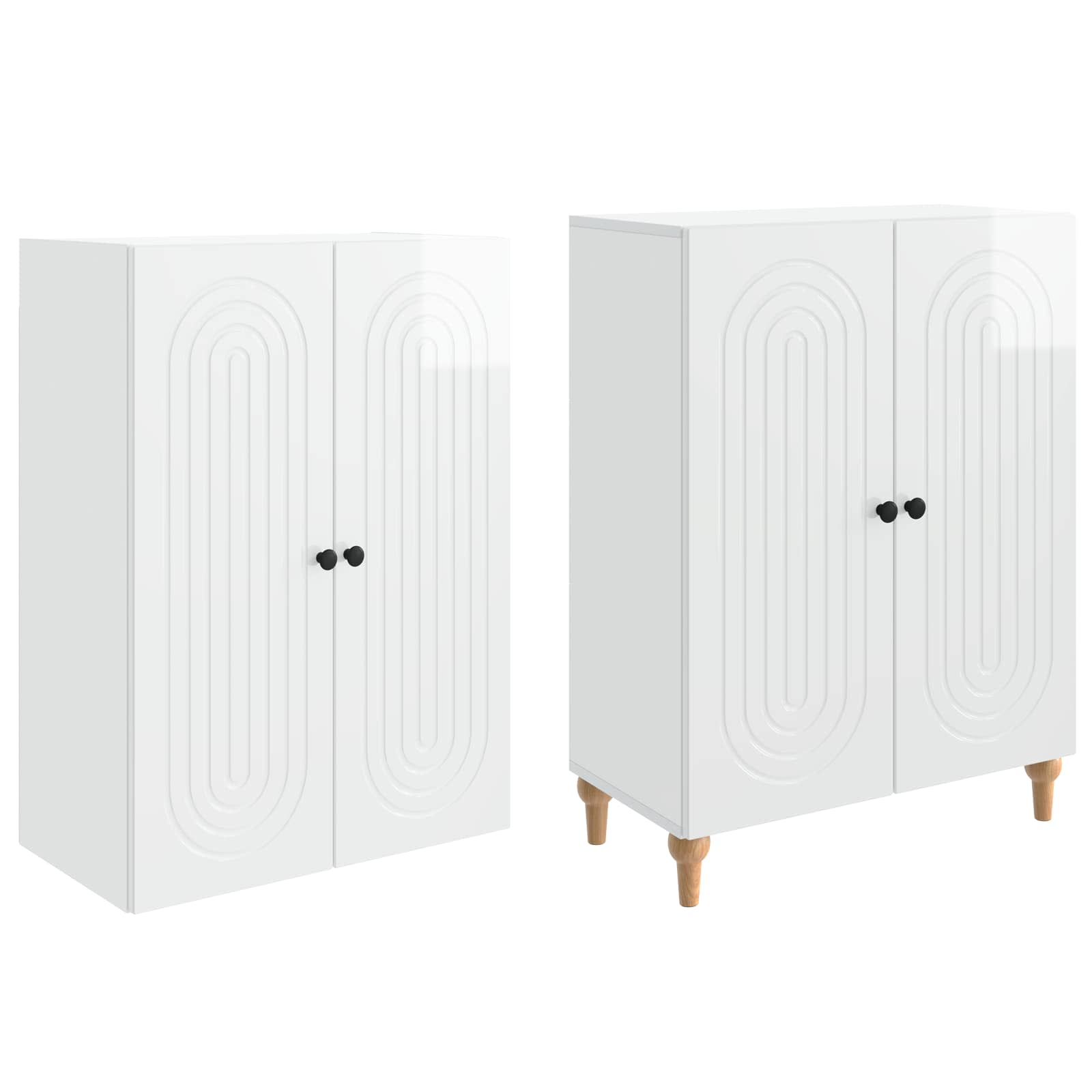 Комплект шкафове 2 pcs 66 x 34,5 x 90 см Инженерна дървесина – изображение 3