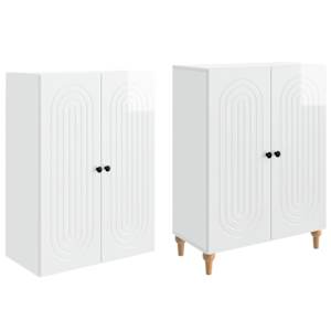 Sada skříněk 2 pcs 66 x 34,5 x 90 cm Kompozitní dřevo - obrázek 3