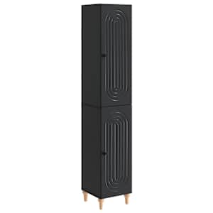 Sada skříněk 2 pcs Černá Kompozitní dřevo - obrázek 2