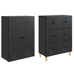 Sada skříněk 2 pcs 66 x 34,5 x 90 cm Kompozitní dřevo - obrázek 3