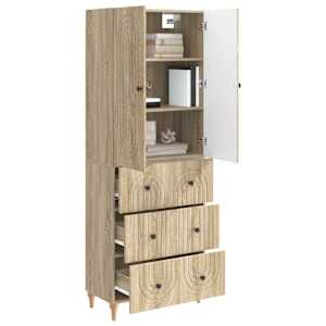 Sada skříněk 2 pcs 66 x 34,5 x 90 cm Kompozitní dřevo - obrázek 2