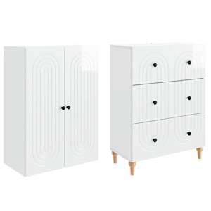 Sada skříněk 2 pcs 66 x 34,5 x 90 cm Kompozitní dřevo - obrázek 3