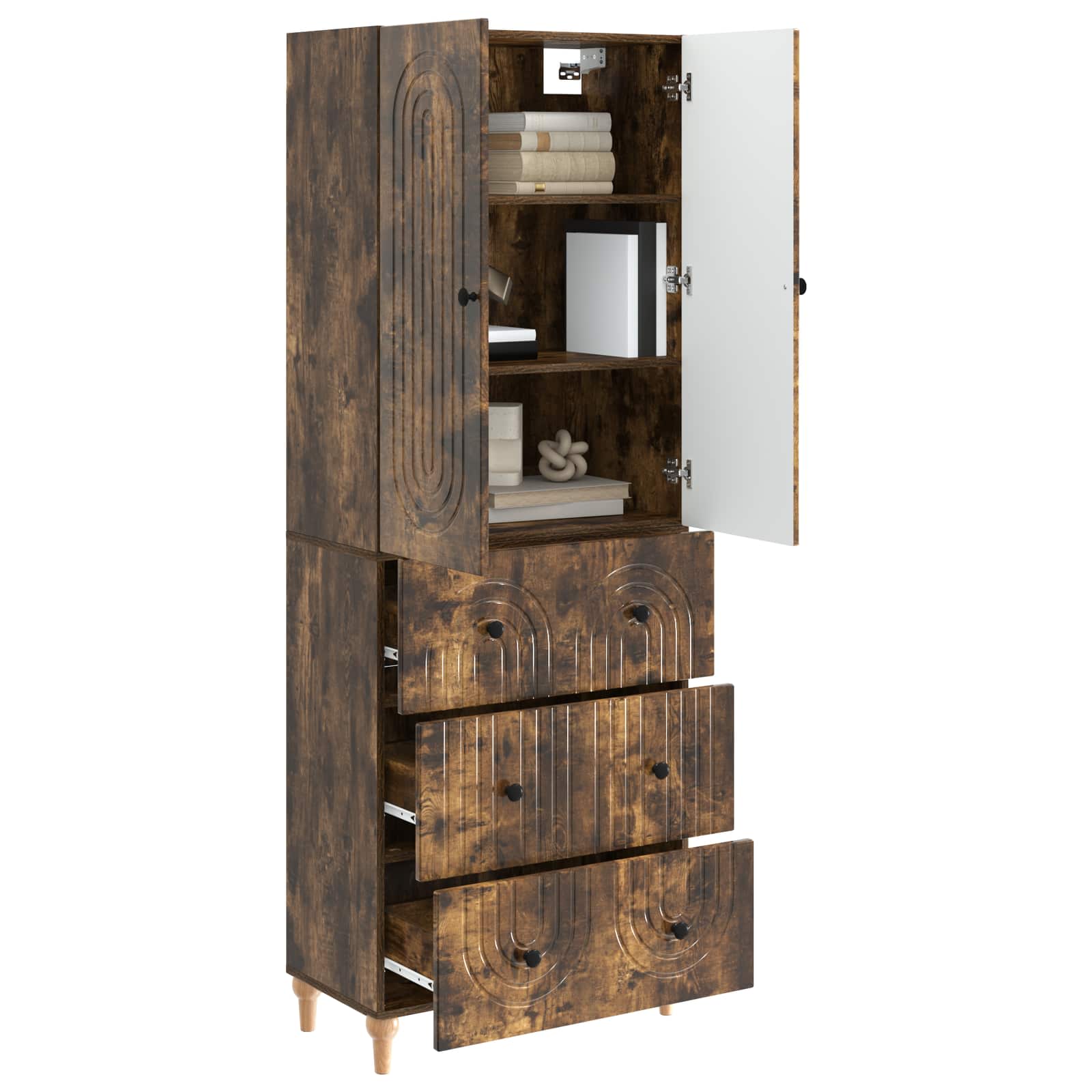 Комплект шкафове 2 pcs 66 x 34,5 x 90 см Инженерна дървесина – изображение 2