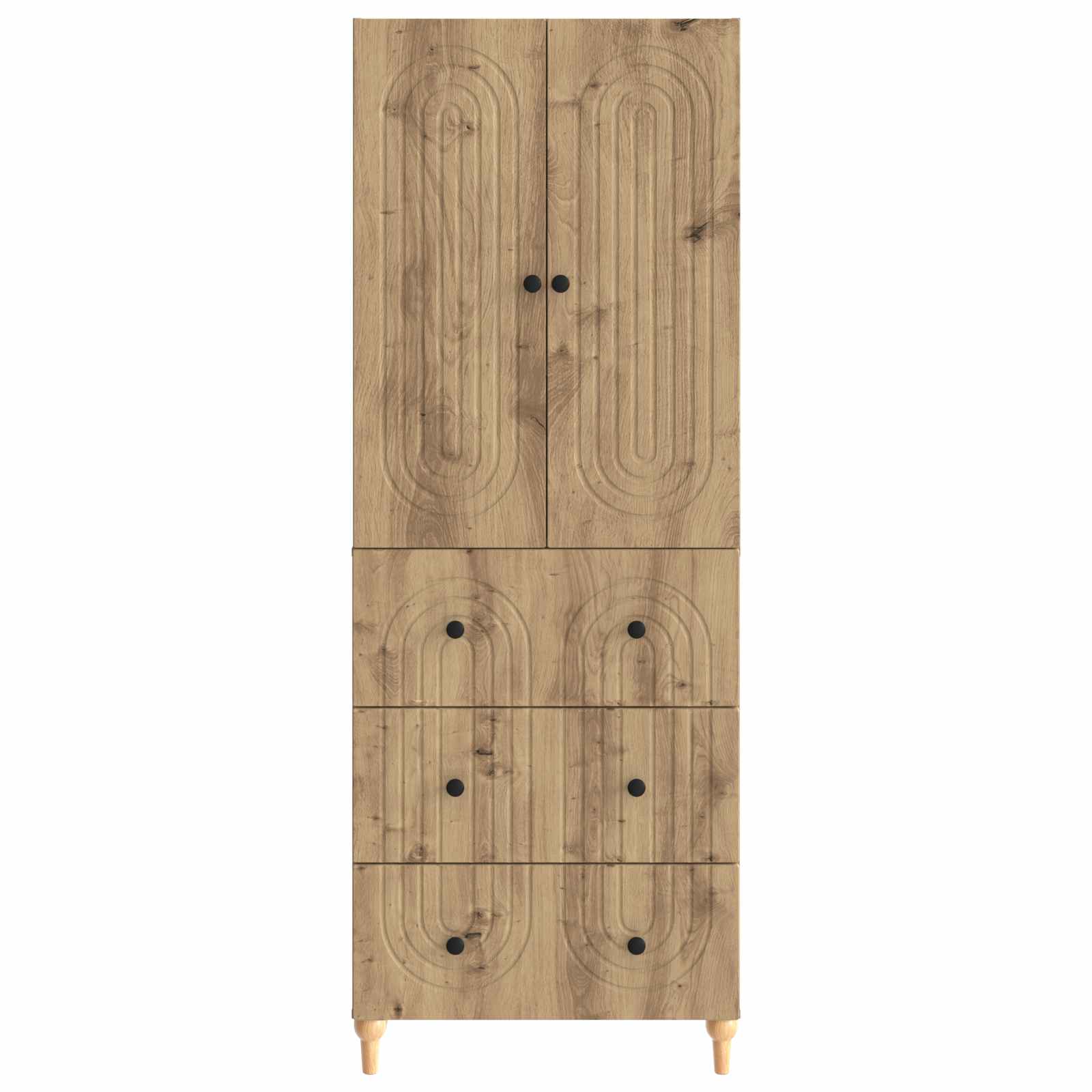 vidaXL Schrankset 2 pcs 66 x 34,5 x 90 cm Holzwerkstoff – Bild 4