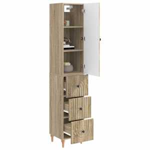 Sada skříněk 2 pcs 33 x 34,5 x 90 cm Kompozitní dřevo - obrázek 2