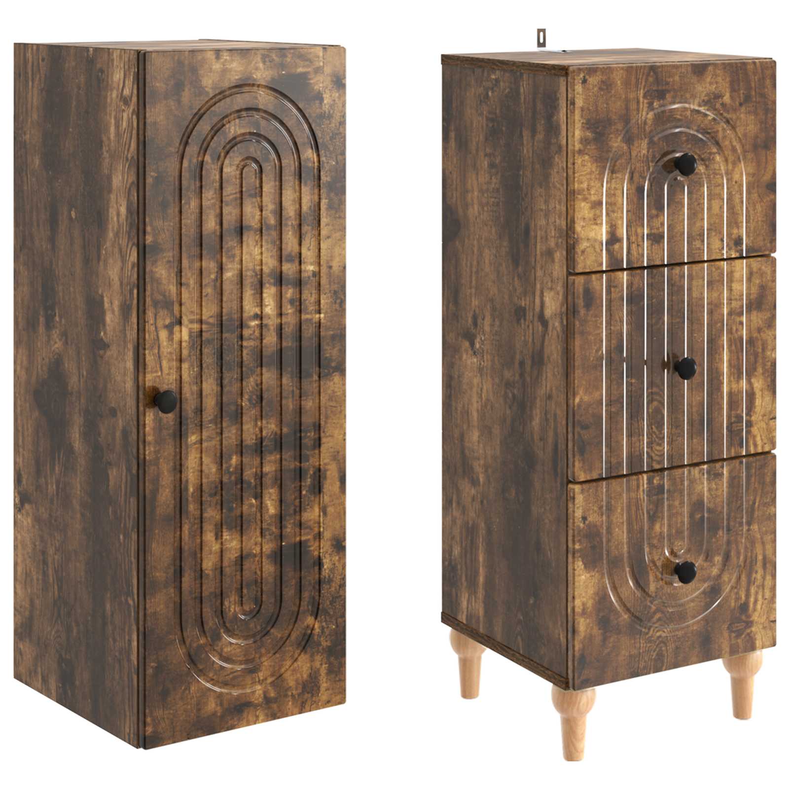 Комплект шкафове 2 pcs 33 x 34,5 x 90 см Инженерна дървесина – изображение 3