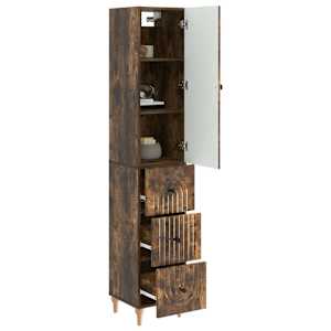 Sada skříněk 2 pcs 33 x 34,5 x 90 cm Kompozitní dřevo - obrázek 2