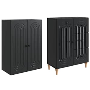 Sada skříněk 2 pcs 66 x 34,5 x 90 cm Kompozitní dřevo - obrázek 3