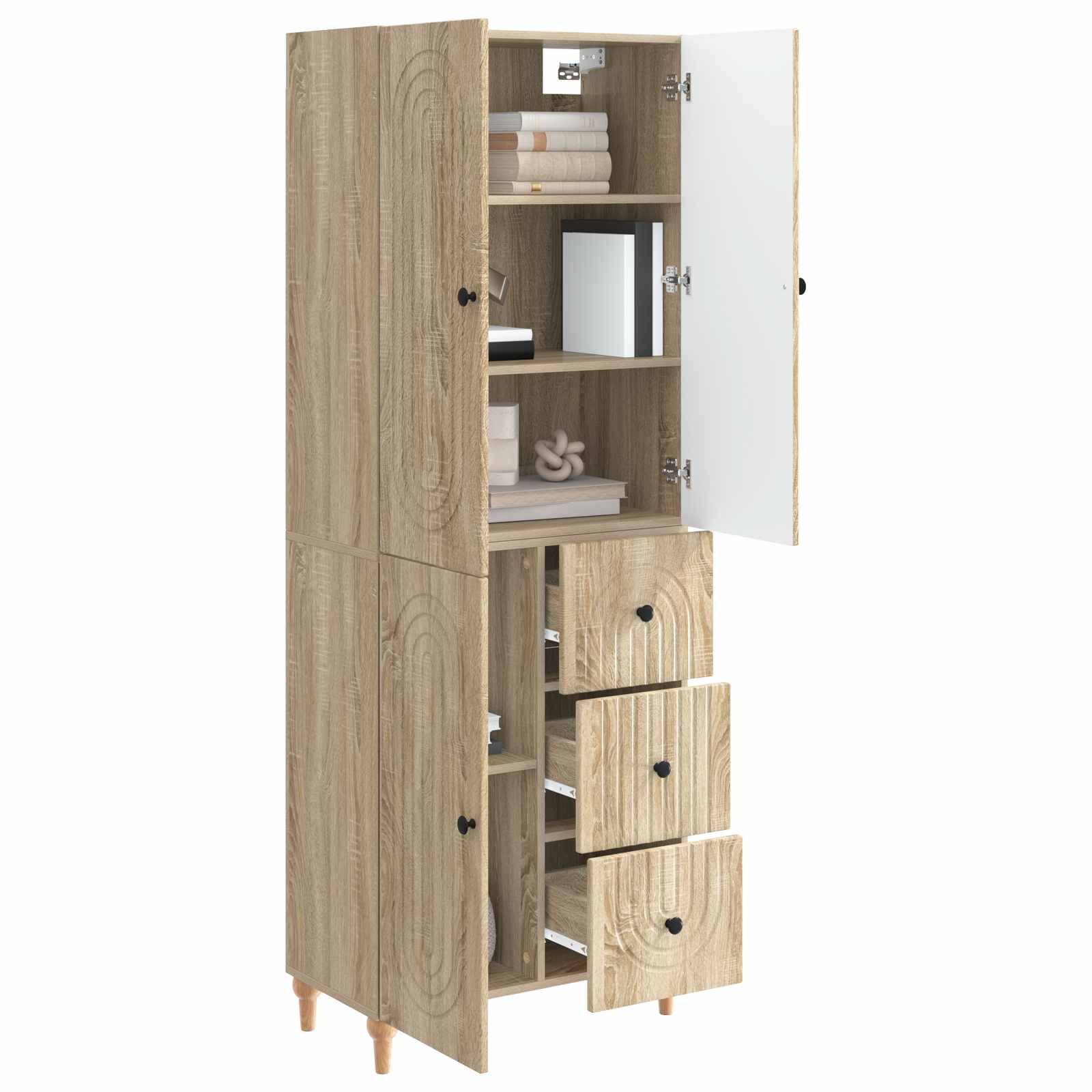Комплект шкафове 2 pcs 66 x 34,5 x 90 см Инженерна дървесина – изображение 2