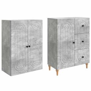Sada skříněk 2 pcs 66 x 34,5 x 90 cm Kompozitní dřevo - obrázek 3