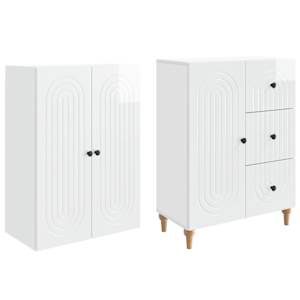 Sada skříněk 2 pcs 66 x 34,5 x 90 cm Kompozitní dřevo - obrázek 3