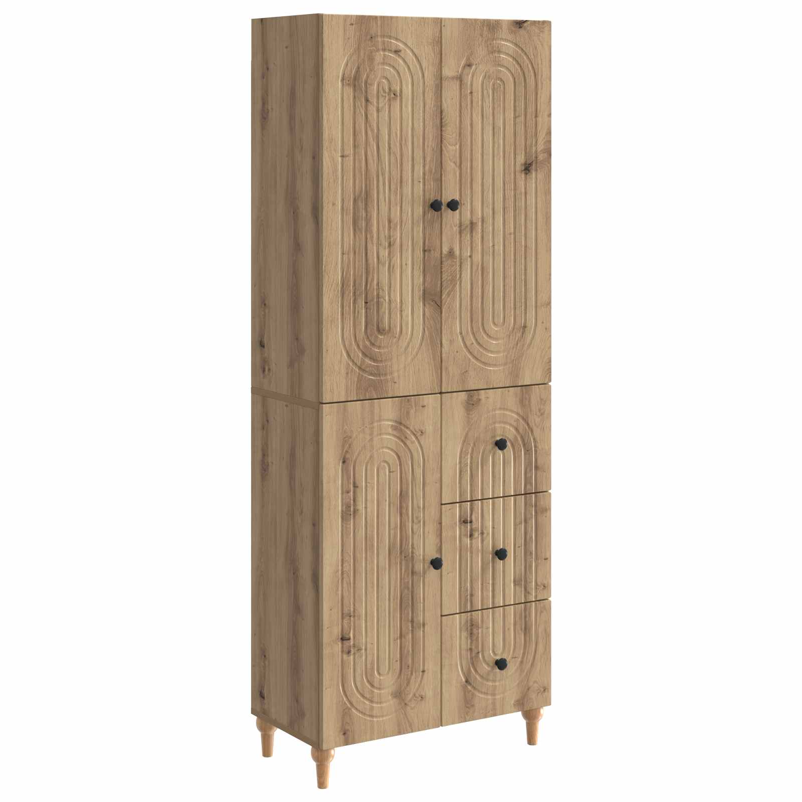 vidaXL Schrankset 2 pcs 66 x 34,5 x 90 cm Holzwerkstoff
