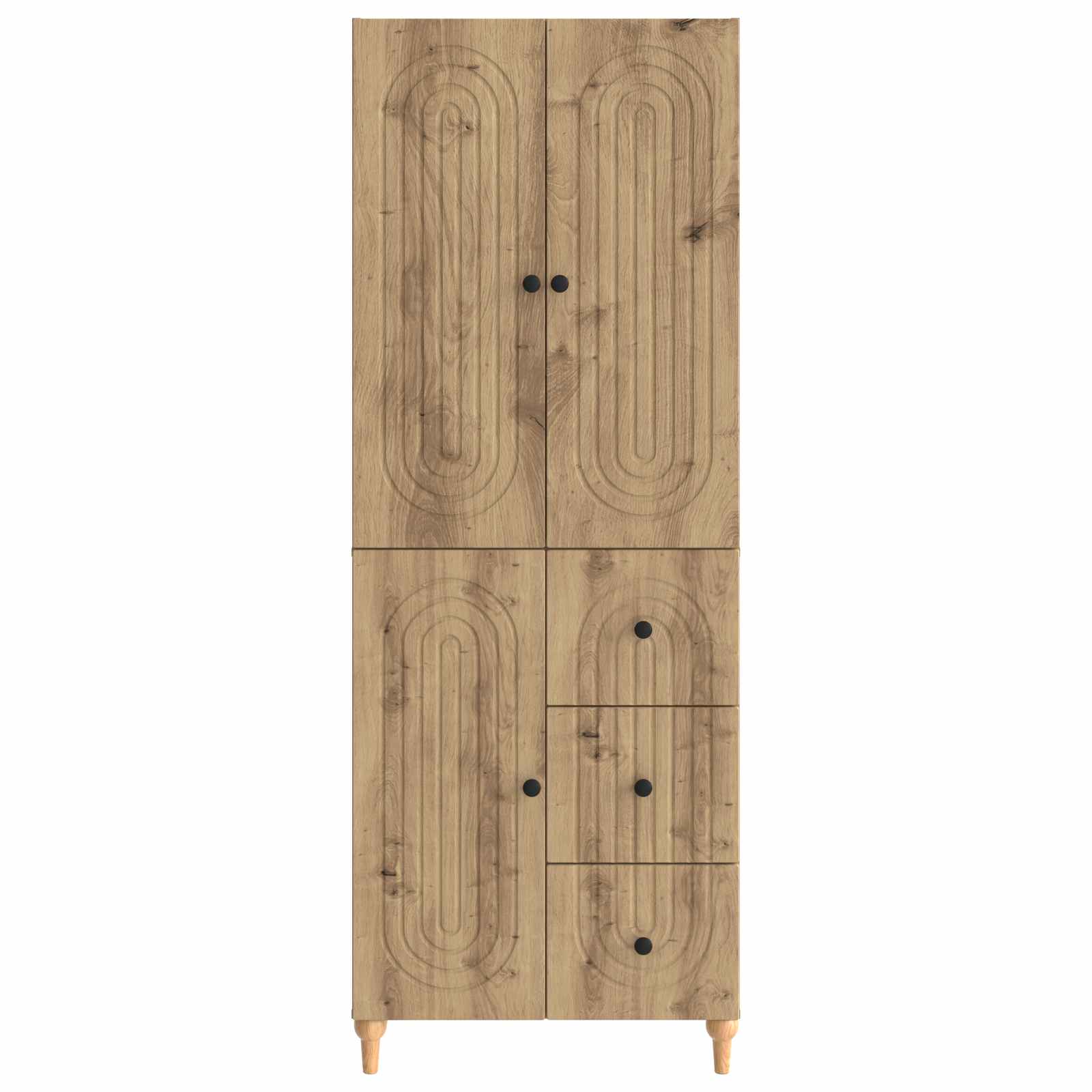 vidaXL Schrankset 2 pcs 66 x 34,5 x 90 cm Holzwerkstoff – Bild 4
