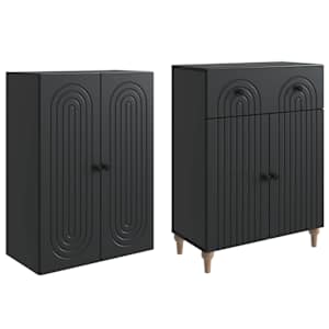 Sada skříněk 2 pcs 66 x 34,5 x 90 cm Kompozitní dřevo - obrázek 3