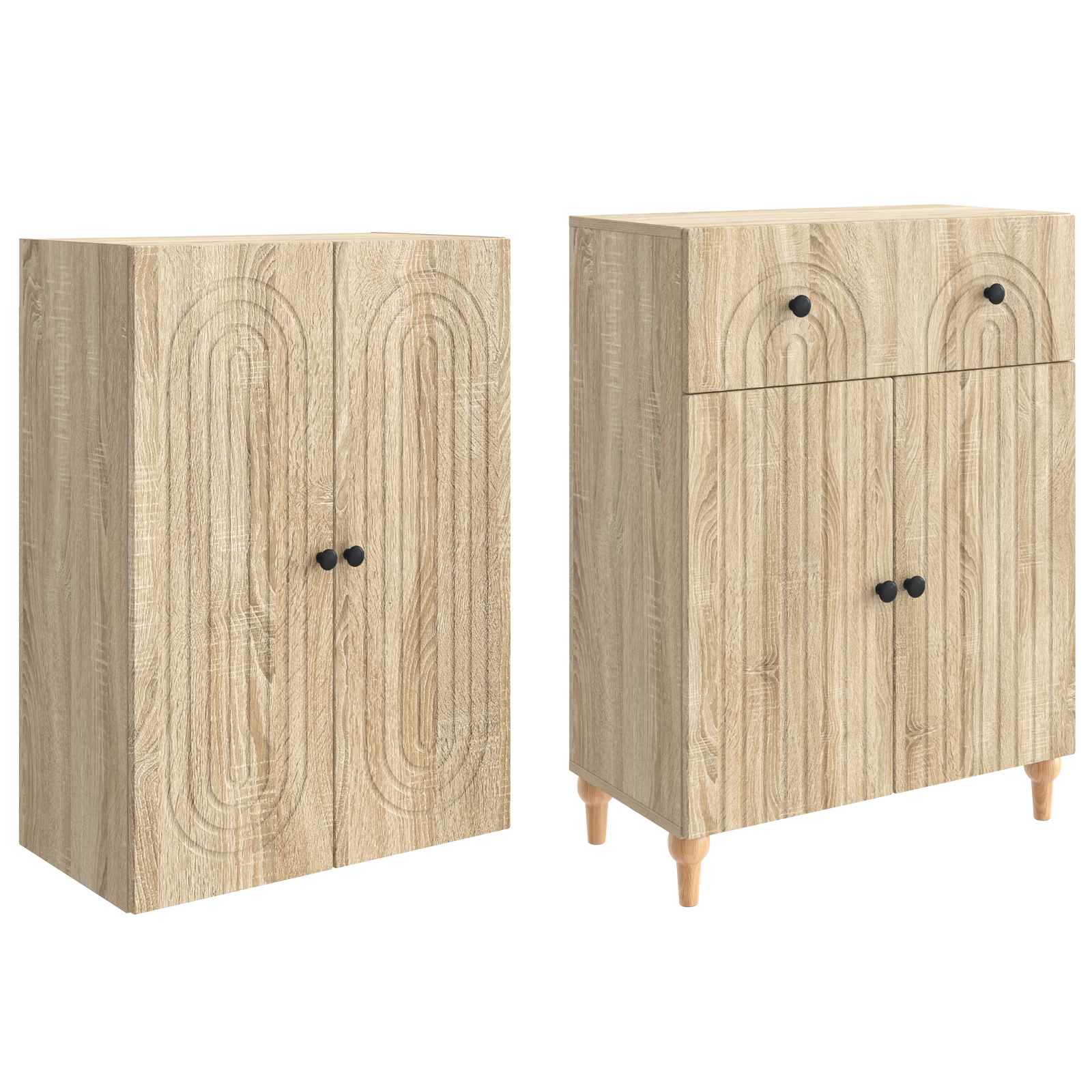Комплект шкафове 2 pcs 66 x 34,5 x 90 см Инженерна дървесина – изображение 3