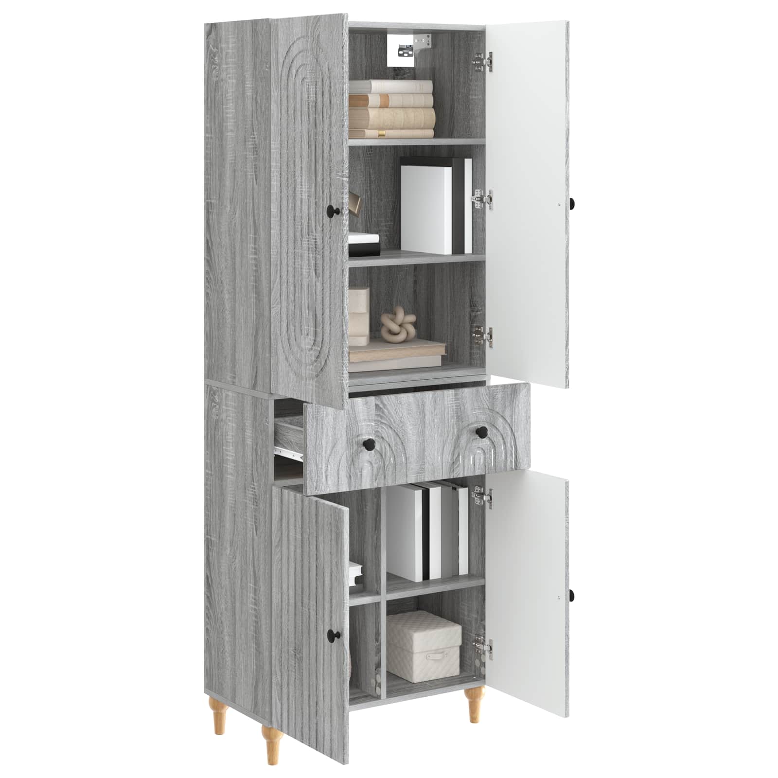 Комплект шкафове 2 pcs 66 x 34,5 x 90 см Инженерна дървесина – изображение 2
