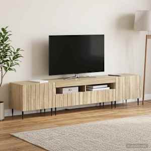5-delna LED TV omarica Sonoma hrast Inženirski les