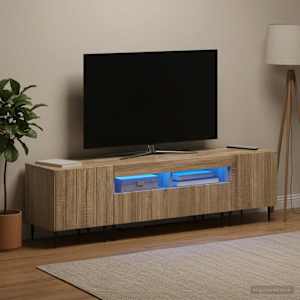 5-delna LED TV omarica Sonoma hrast Inženirski les