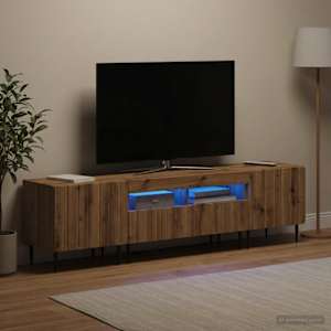 5-delna LED TV omarica Artisan hrast Inženirski les