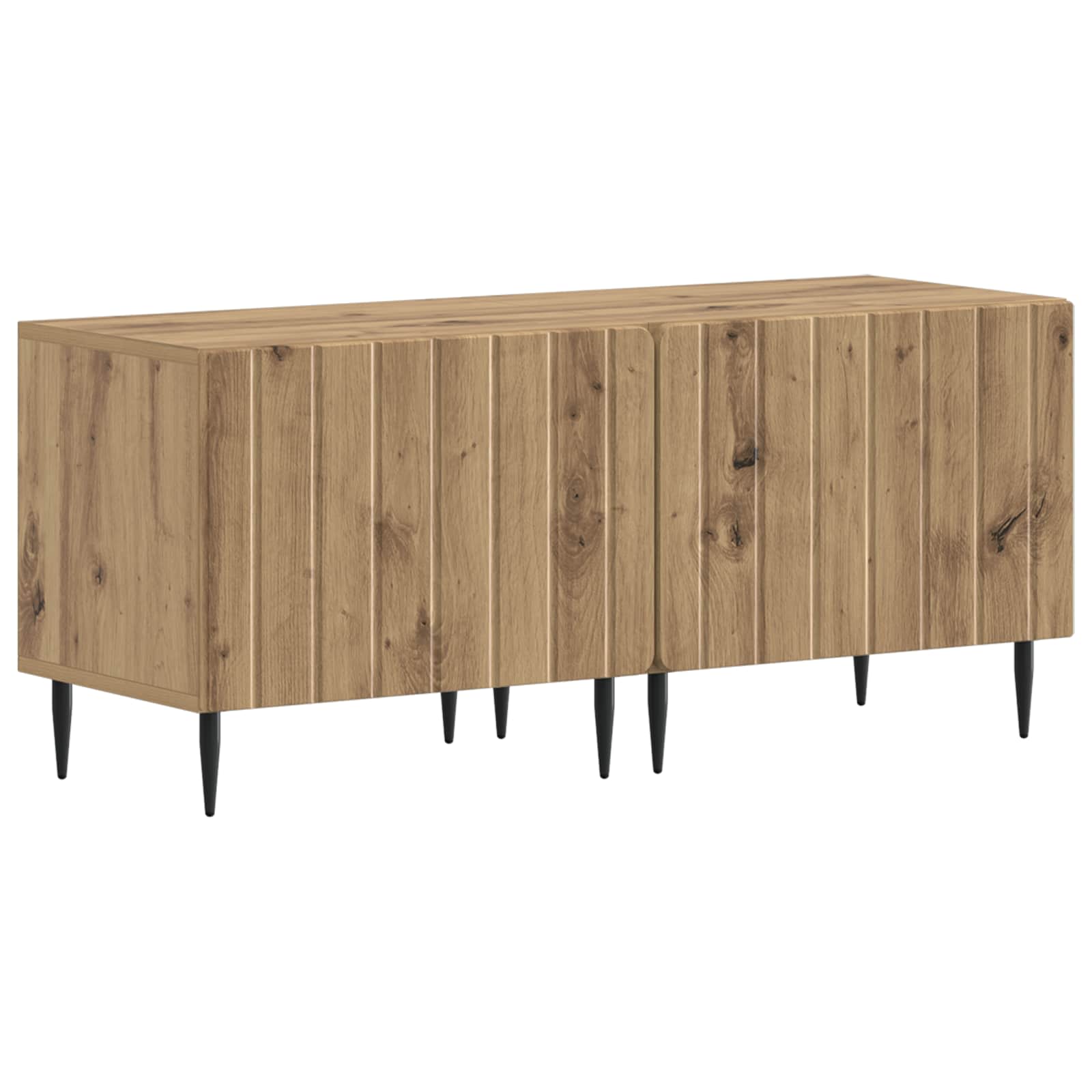 vidaXL 5-teiliges LED TV Schrank Artisan-Eiche Holzwerkstoff – Bild 2