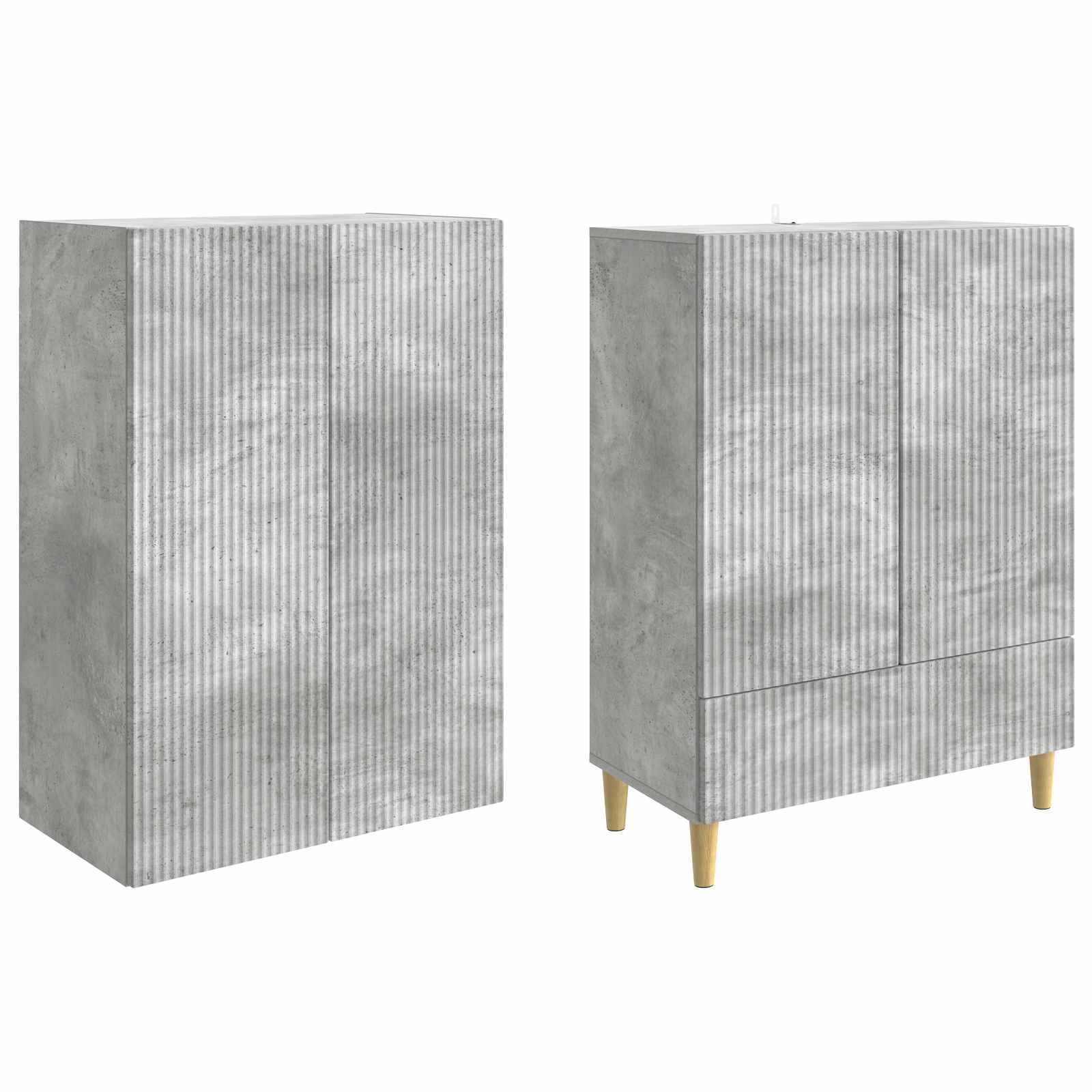 Комплект шкафове 2 pcs 66 х 34,5 х 95 см Инженерна дървесина – изображение 3