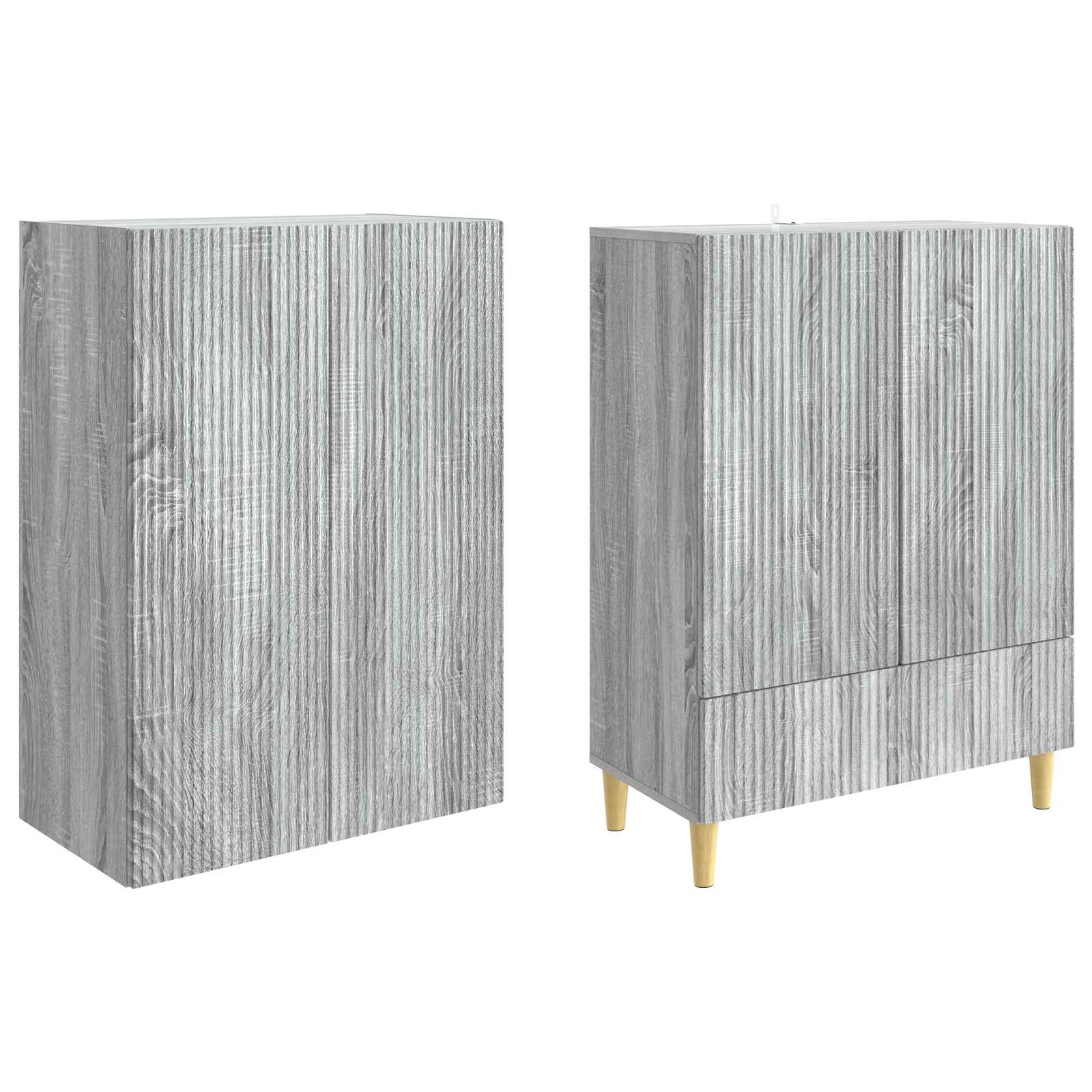 Комплект шкафове 2 pcs 66 х 34,5 х 95 см Инженерна дървесина – изображение 3