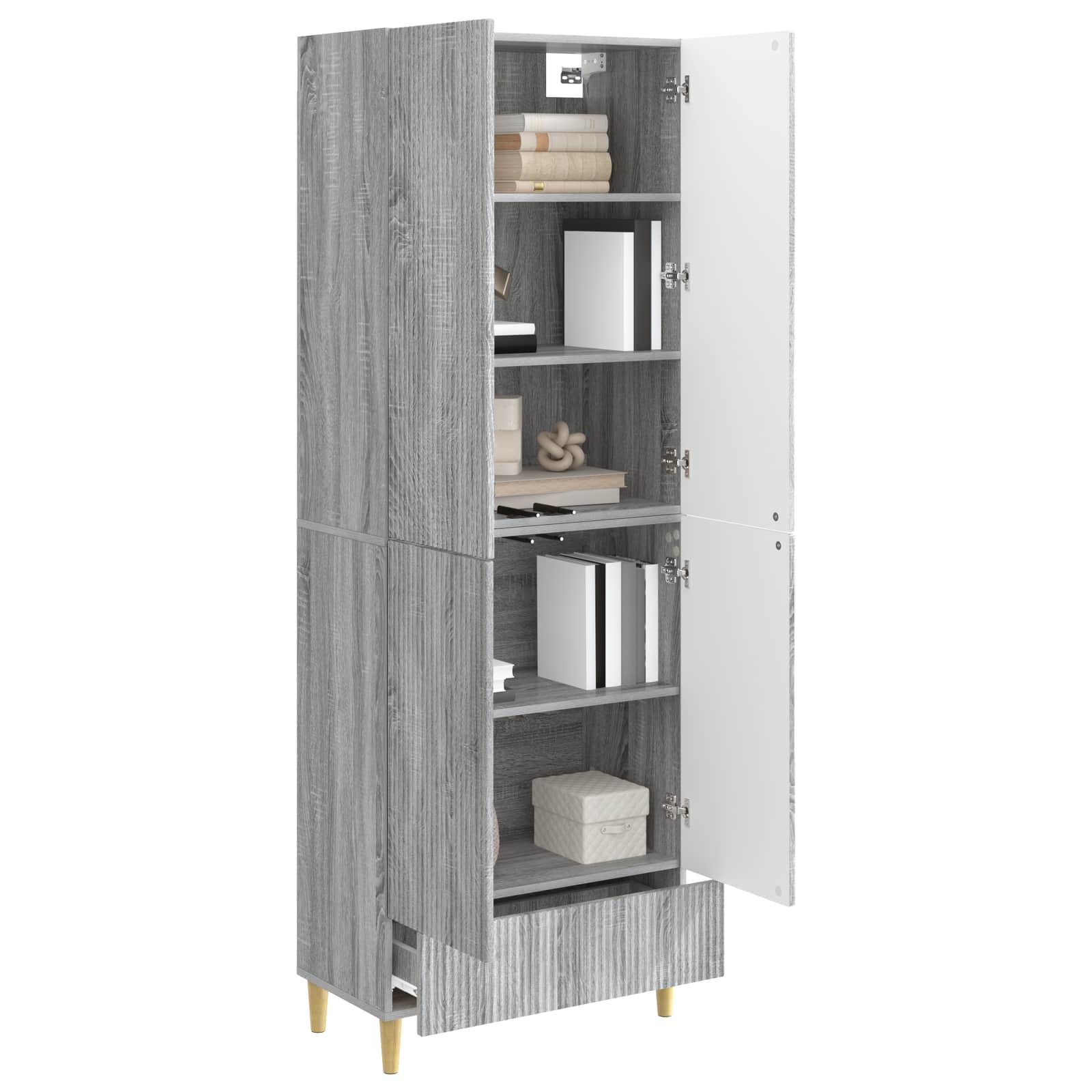 Комплект шкафове 2 pcs 66 х 34,5 х 95 см Инженерна дървесина – изображение 2
