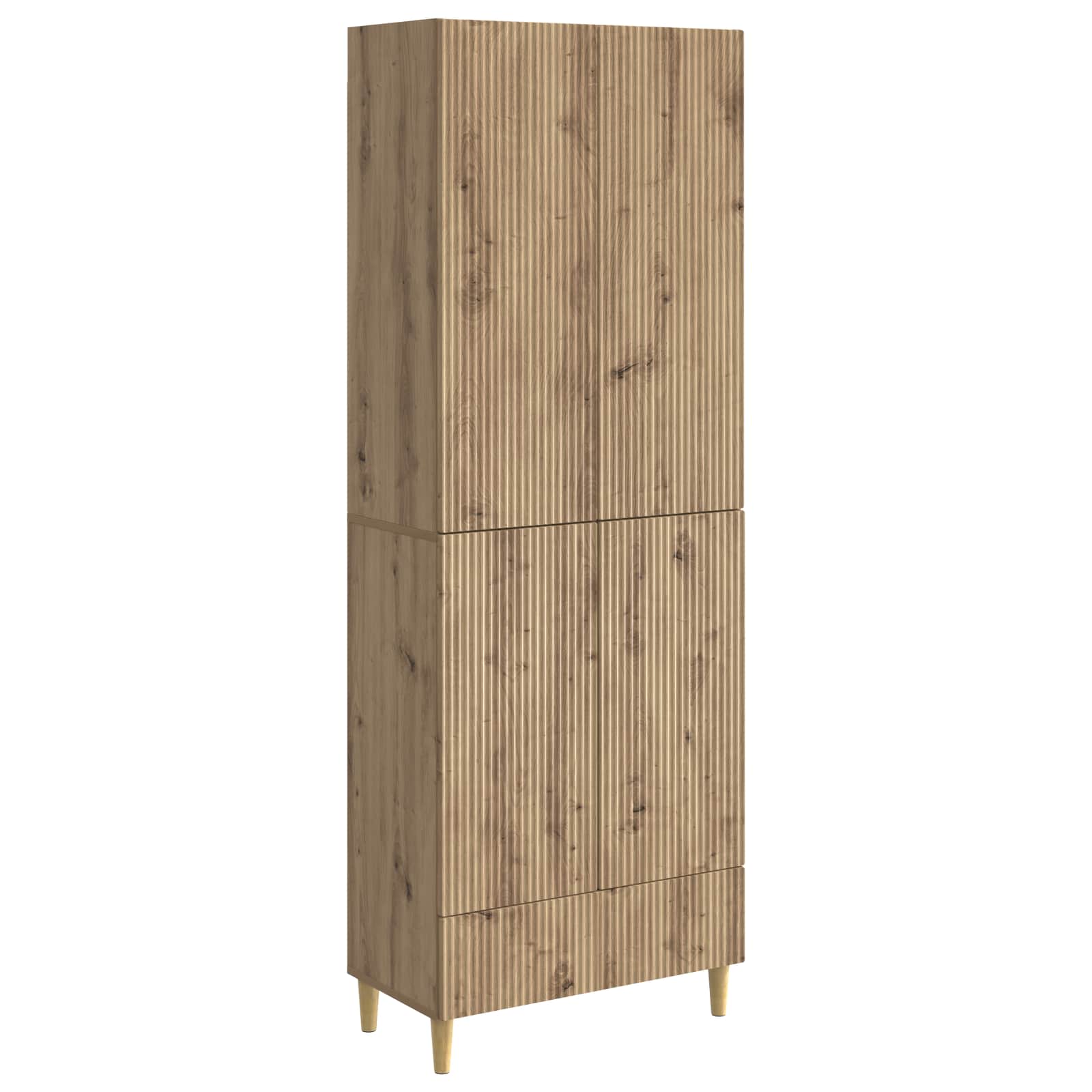 vidaXL Schrankset 2 pcs Artisan-Eiche 66 x 34,5 x 95 cm Holzwerkstoff