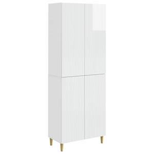 Sada skříněk 2 pcs Bílá s vysokým leskem 66 x 34,5 x 90 cm - obrázek 1