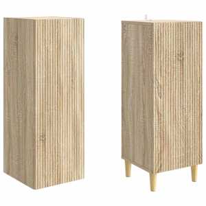 Sada skříněk 2 pcs 33 x 34,5 x 90 cm Kompozitní dřevo - obrázek 3
