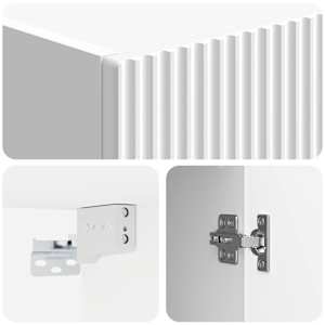 Sada skříněk 2 pcs 33 x 34,5 x 90 cm Kompozitní dřevo - obrázek 7