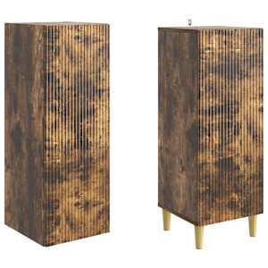 Sada skříněk 2 pcs 33 x 34,5 x 90 cm Kompozitní dřevo - obrázek 3