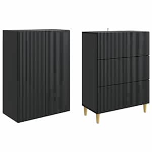 Sada skříněk 2 pcs 66 x 34,5 x 90 cm Kompozitní dřevo - obrázek 3