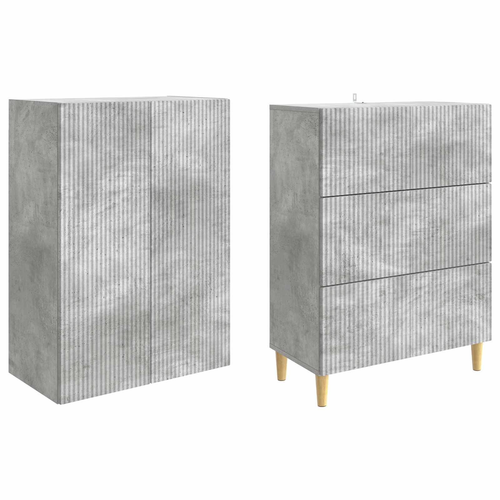 Комплект шкафове 2 pcs 66 x 34,5 x 90 см Инженерна дървесина – изображение 3