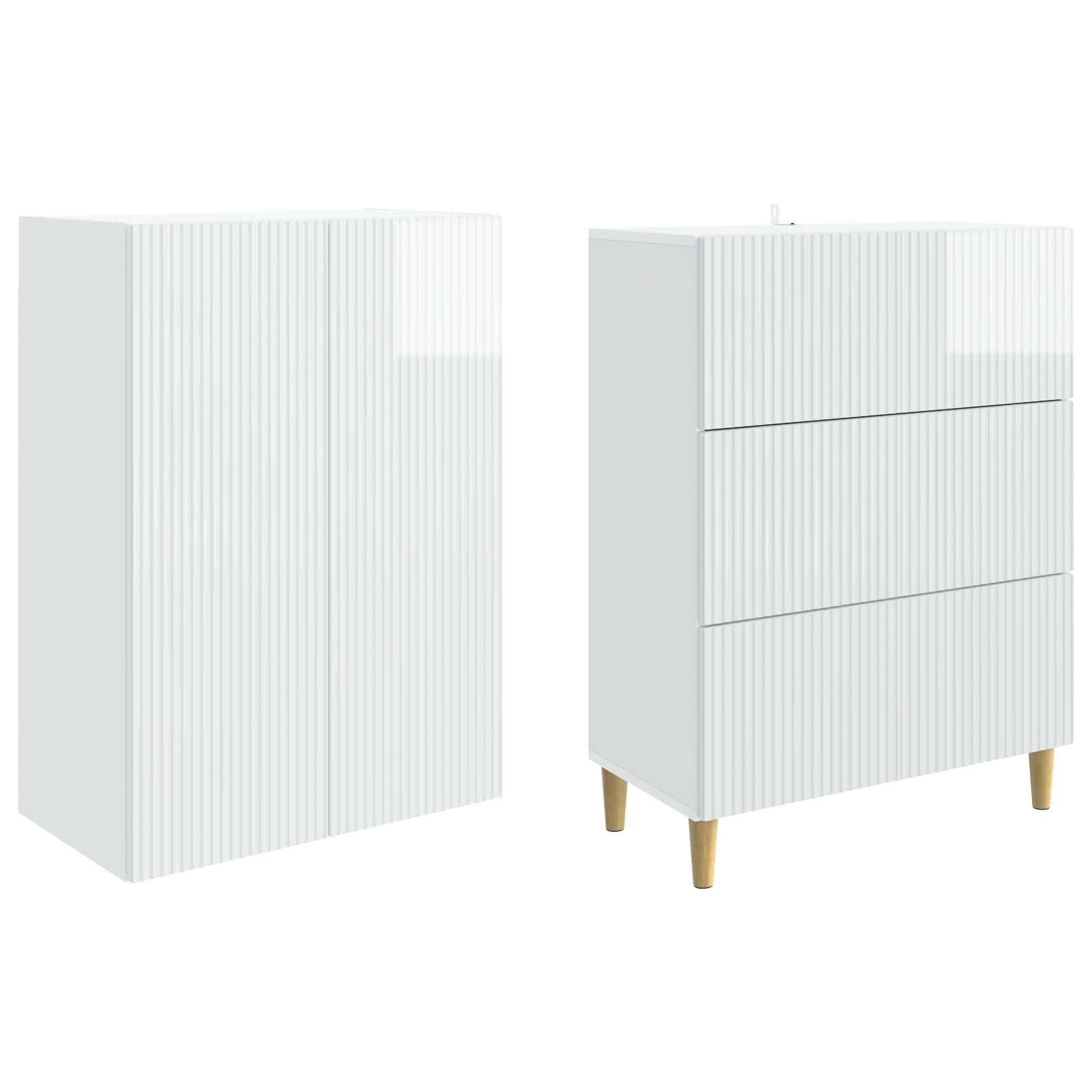 Комплект шкафове 2 pcs 66 x 34,5 x 90 см Инженерна дървесина – изображение 3