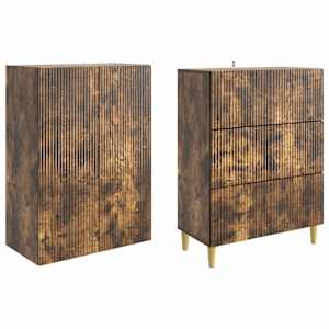 Sada skříněk 2 pcs 66 x 34,5 x 90 cm Kompozitní dřevo - obrázek 3