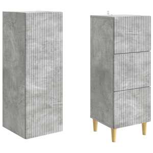 Sada skříněk 2 pcs 33 x 34,5 x 90 cm Kompozitní dřevo - obrázek 3