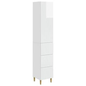 Sada skříněk 2 pcs Bílá s vysokým leskem 33 x 34,5 x 90 cm - obrázek 1