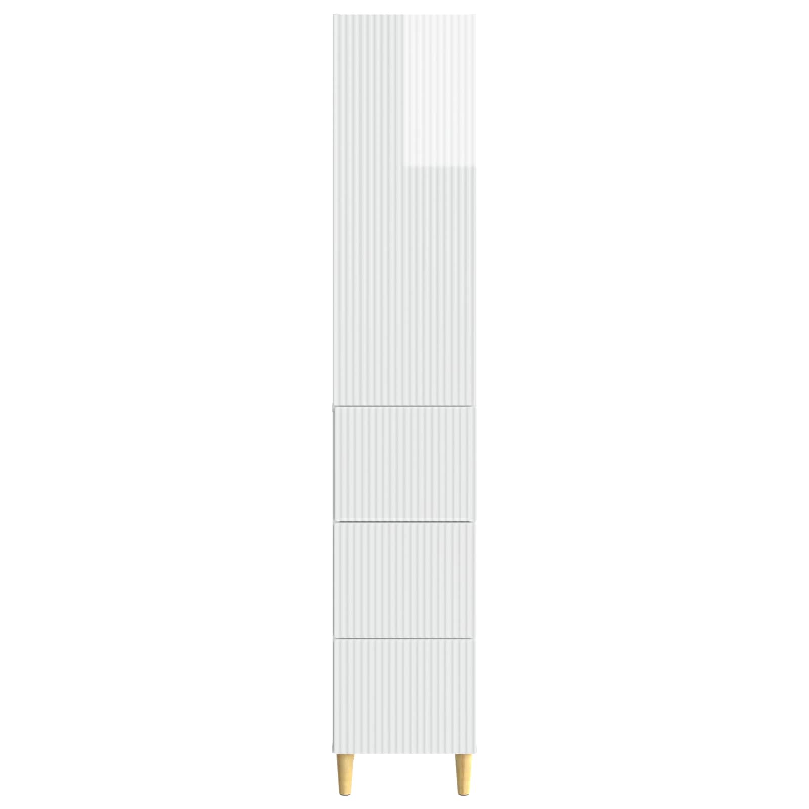 Комплект шкафове 2 pcs Бял гланц 33 x 34,5 x 90 см – изображение 4