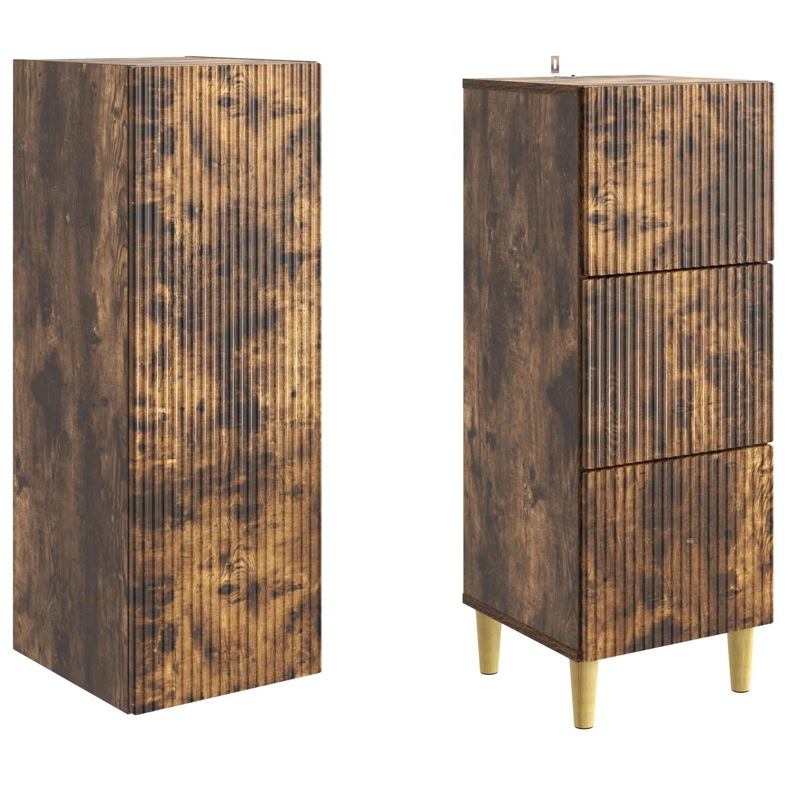 Комплект шкафове 2 pcs 33 x 34,5 x 90 см Инженерна дървесина – изображение 3