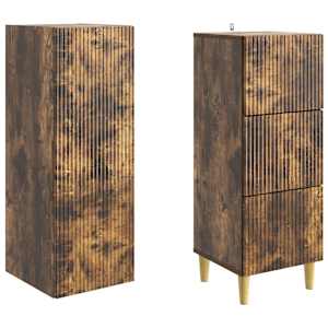 Sada skříněk 2 pcs 33 x 34,5 x 90 cm Kompozitní dřevo - obrázek 3
