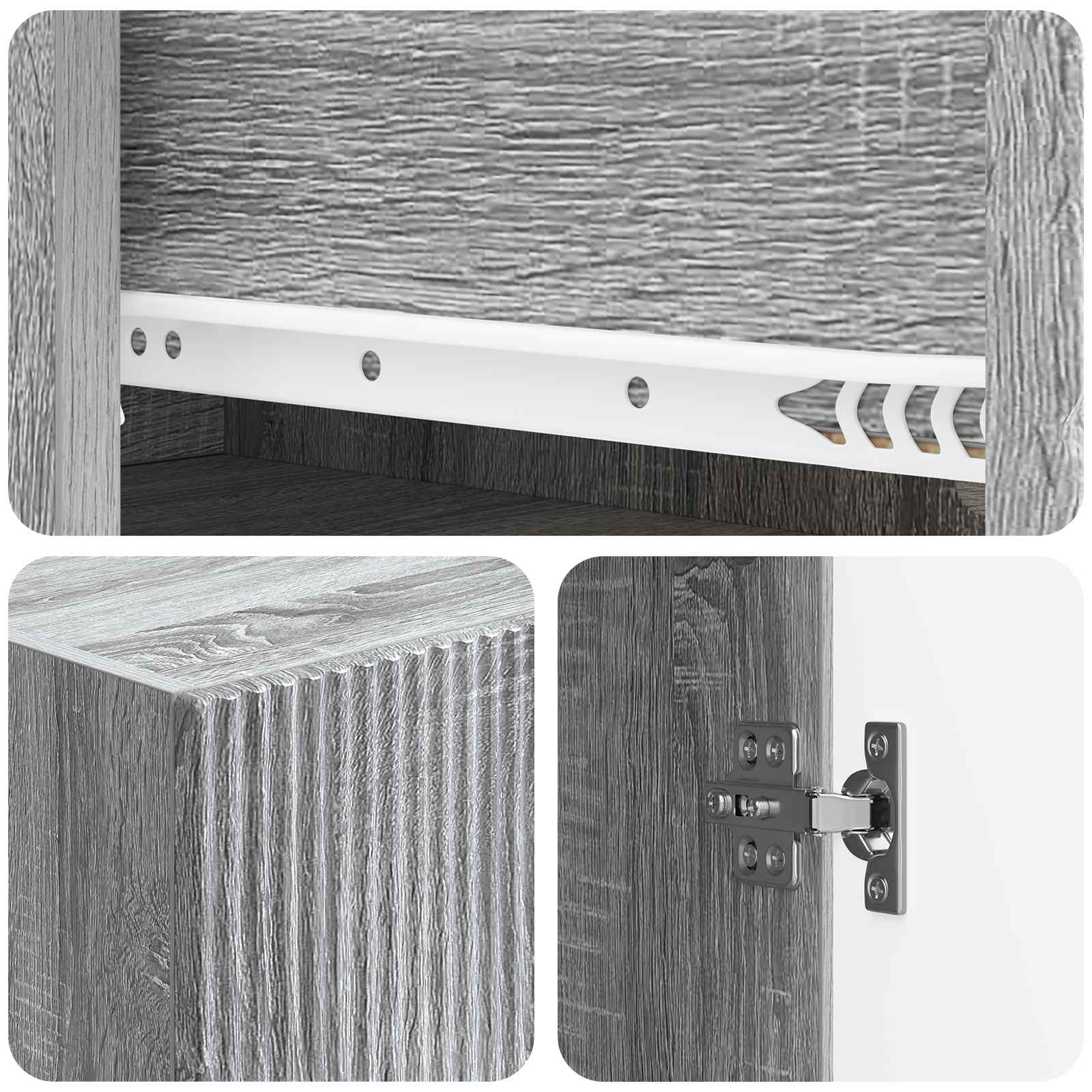 Kapi Komplekt 2 pcs Hall Sonoma 33 x 34,5 x 90 cm Tehispuit 7 Kõik vajalik sinu aeda ja koju! Kapi Komplekt 2 pcs Hall Sonoma 33 x 34,5 x 90 cm Tehispuit - Image 7
