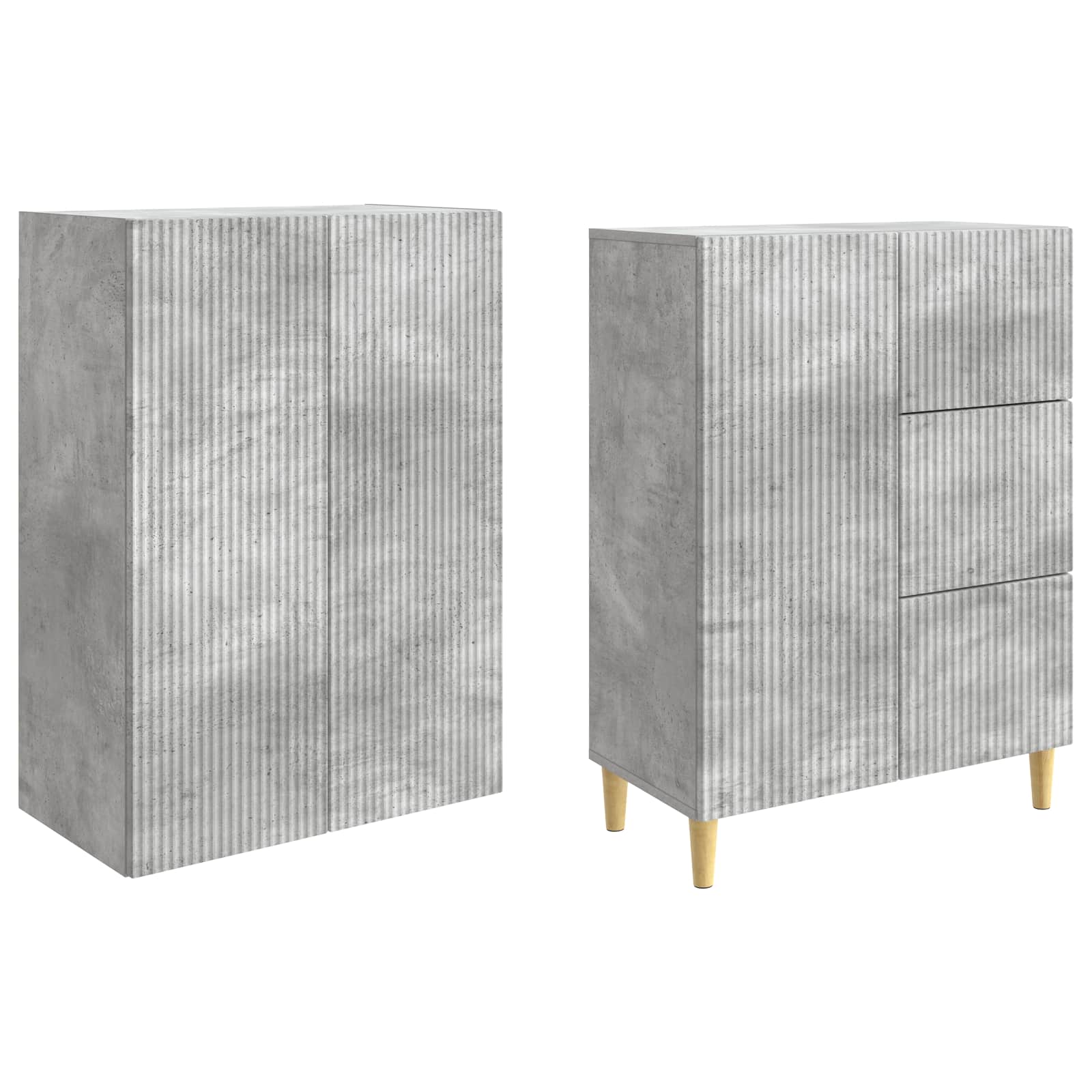 Комплект шкафове 2 pcs 66 x 34,5 x 90 см Инженерна дървесина – изображение 3