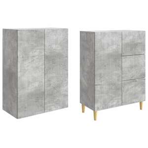 Sada skříněk 2 pcs 66 x 34,5 x 90 cm Kompozitní dřevo - obrázek 3